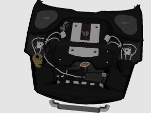 3d engine for nissan 350z 3D Model