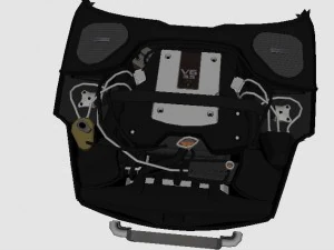 Nissan 350z i&ccedil;in 3 boyutlu motor 3D Model