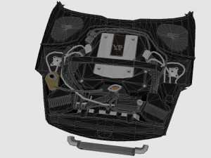 3d engine for nissan 350z 3Dモデル