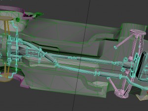 3d engine suspension for toyota altezza 04 Modelo 3D