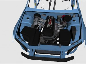 3d engine suspension for toyota altezza 04 3D Model