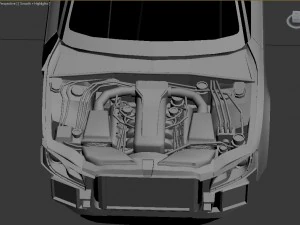Audi rs5 i&ccedil;in 3 boyutlu motor 3D Model