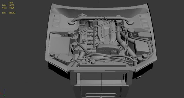 Motor 3d para nissan skyline gt-r r34 Modelo 3D .c4d .max .obj .3ds .fbx .stl .blend 