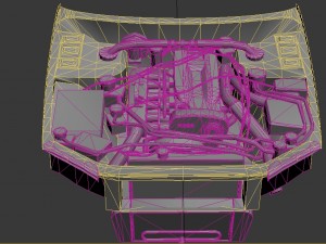 3d engine for nissan skyline gt-r r34 3D Model