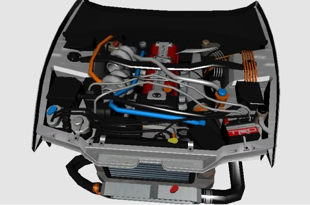 3d engine for toyota supra 3D Model .c4d .max .obj .3ds .fbx .stl .blend 