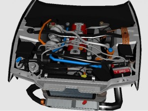 3d engine for toyota supra 3D Model