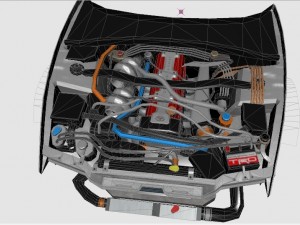 3d engine for toyota supra 3D Model