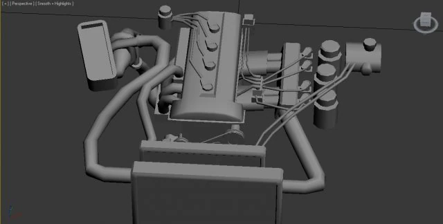 3d engine for ford fiesta 3D Model .c4d .max .obj .3ds .fbx .stl .blend 
