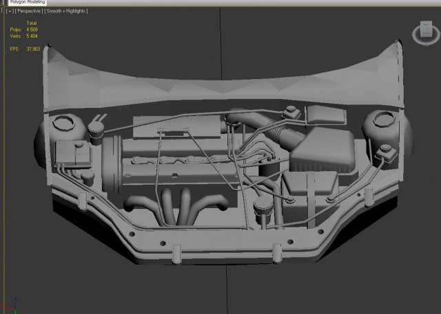 3d engine for ford focus zx3 3D Model .c4d .max .obj .3ds .fbx .stl .blend 