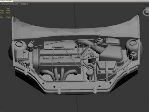 3d engine for ford focus zx3 3D Model