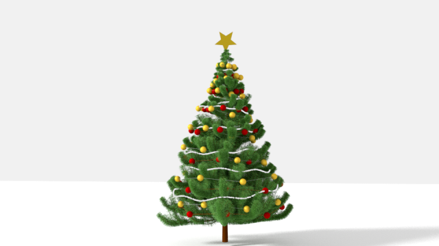 christmas tree Modelo 3D .c4d .max .obj .3ds .fbx .stl .blend 