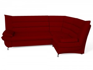 corner sofa red Modelo 3D