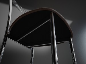 chair chrome 3D 模型