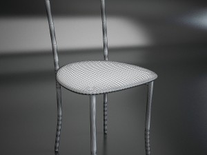 chair chrome 3D 模型