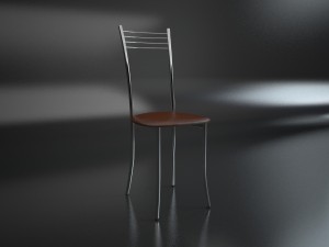 chair chrome 3D 模型
