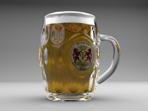 beer mug 2 3D 模型