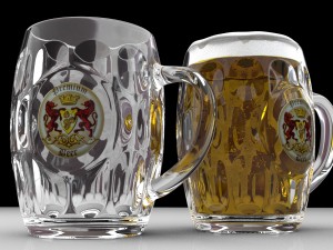 beer mug 2 Model 3D