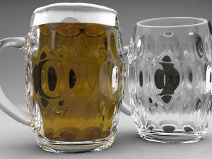 beer mug 2 Model 3D