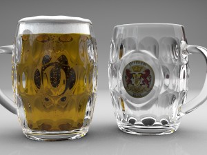 beer mug 2 Model 3D