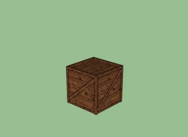 caixa de madeira Modelo 3D .c4d .max .obj .3ds .fbx .stl .blend 