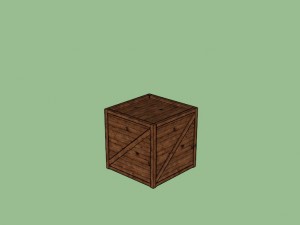 wooden box 3D Модель