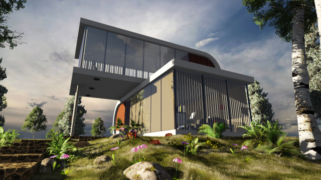 modular house 3D 모델 .c4d .max .obj .3ds .fbx .stl .blend 