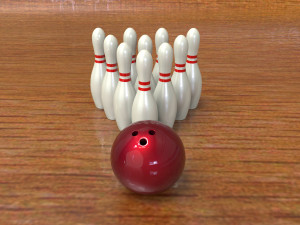 bowling game asset 3D 모델