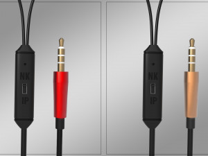 wired earphone product Model 3D