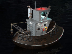 Ship model Lowpoly and printable Model 3D