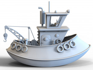 Ship model Lowpoly and printable Model 3D