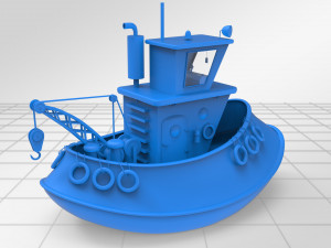 Ship model Lowpoly and printable Model 3D