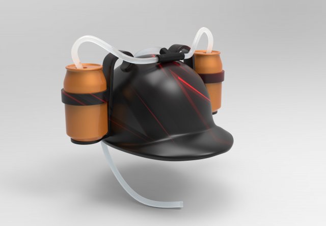 beer helmet and print Modelo 3D .c4d .max .obj .3ds .fbx .stl .blend 
