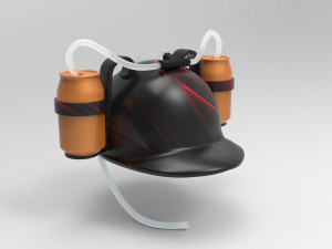beer helmet and print 3D-Modell