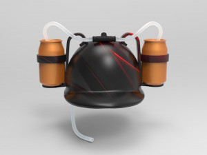 beer helmet and print Modelo 3D