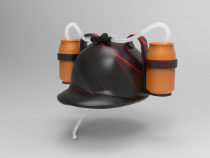 beer helmet and print Modelo 3D