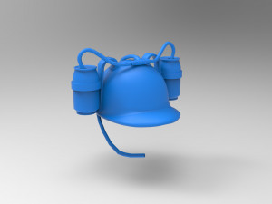 beer helmet and print Modelo 3D