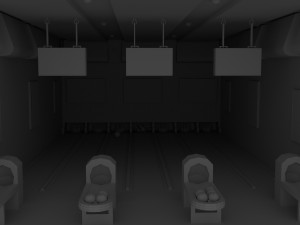 Bowling game scene and print 3D Model