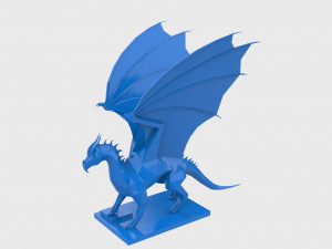 dragon low-poly print Modèle 3D