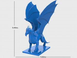 dragon low-poly print Modèle 3D