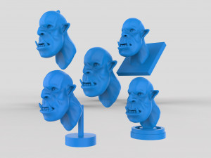 orc head sculpt print 3D Модель
