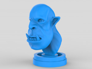 orc head sculpt print 3D Модель