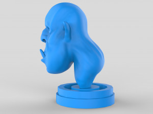 orc head sculpt print 3D Модель