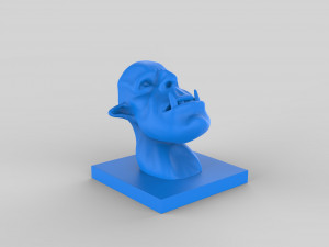 orc head sculpt print 3D Модель