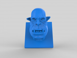 orc head sculpt print 3D Модель