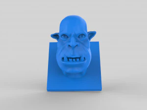 orc head sculpt print 3D Model