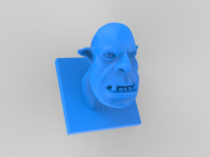 orc head sculpt print 3D Модель