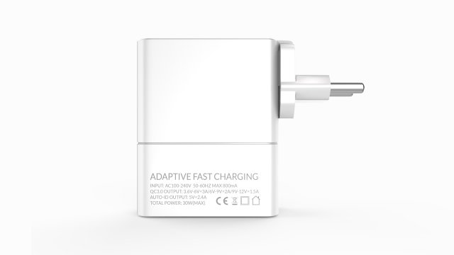 charger adapter usb ports 3D Model .c4d .max .obj .3ds .fbx .stl .blend 