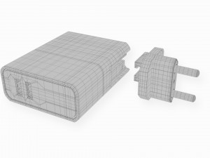 charger adapter usb ports 3D Model