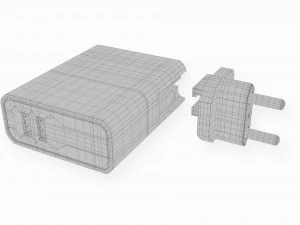 charger adapter usb ports 3D Model
