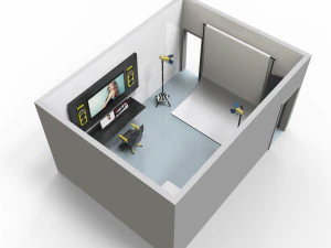 allestimento studio fotografico Modello 3D